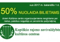 Neįgaliesiems ir pensininkams – pigesni bilietai Į Kultūros centro organizuojamus renginius