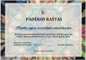 Padėka už dalyvavimą pilietinėje iniciatyvoje „Atmintis gyva, nes liudija“