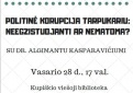 Klubo „Civitas“ diskusija „Politinė korupcija tarpukariu...“
