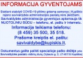 Savivaldybės administracija gyventojus aptarnaus tik NUOTOLINIU BŪDU