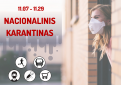 Nuo šeštadienio – karantinas visoje šalyje