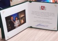 Lietuvos Respublikos Prezidento Gitano Nausėdos ir ponios Dianos Nausėdienės sveikinimas su geriausiais linkėjimais Savivaldybei ir visiems mūsų krašto žmonėms