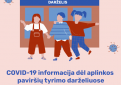 Informacija apie aplinkos paviršių tyrimo organizavimą ir vykdymą Kupiškio vaikų lopšelyje-darželyje „Obelėlė“