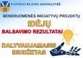 2021 m. Dalyvaujamojo biudžeto balsavimo rezultatai