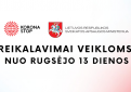 Kaip bus vykdomos veiklos ir teikiamos paslaugos nuo rugsėjo 13 d.