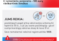 Nuo COVID-19 pasiskiepijusiems 75 metų ir vyresniems senjorams – 100 eurų vienkartinės išmokos