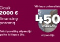 Vilniaus universitete – galimybė gauti specialias stipendijas