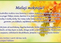 Kupiškio rajono savivaldybės administracijos Kultūros, švietimo ir sporto skyriaus sveikinimas Tarptautinės mokytojų dienos proga