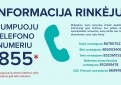Informacija apie rinkimus – trumpuoju numeriu 1855 