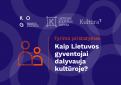 Kviečiame į tyrimo pristatymą: kaip Lietuvos gyventojai dalyvauja kultūroje?