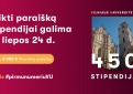 Žinia būsimiems studentams apie galimybę Vilniaus universitete gauti specialias stipendijas