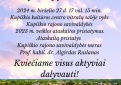 Kupiškio rajono savivaldybė informuoja!