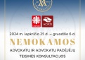 Dvi savaites Lietuvos advokatai dovanos nemokamas konsultacijas besikreipiantiems į Caritas ir KOPŽI